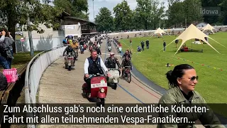 Zu Besuch beim 1. Vespa-Zementbahnrennen in Niederpöring, Mai 2024