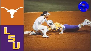 #7 Texas vs #12 LSU Highlights | 2021 College Softball Highlights