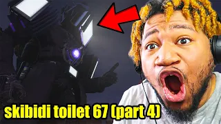 RIP LARGE SPEAKERMAN!!! skibidi toilet 67 (part 4) REACTION