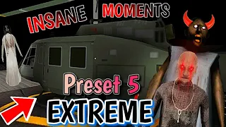 Granny 2 - Extreme Mode Helicopter Escape (Preset 5) + INSANE MOMENTS