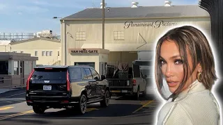 Jennifer Lopez's Hustle Continues As She Arrives In Style At Paramount Pictures