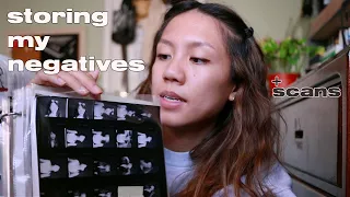 how i store my negatives & scans ✦ cheap/student-friendly!