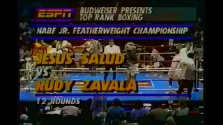 ヘスス・サルード TKO8R ルディ・サバラ 北米Ｊ・フェザー級タイトルマッチ1992/07/23 Jesus Salud VS Rudy Zavala