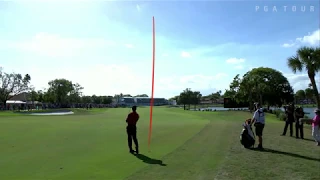 Tiger Woods laser approach leads to birdie at Honda