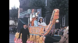 France 1950s: The carnival parade archive footage