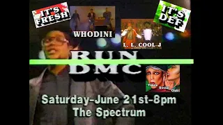 Run-DMC Concert Commercial, Philadelphia Spectrum, June 1986