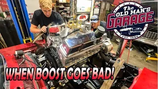 WE ACCIDENTALLY MADE OVER 30 POUNDS OF BOOST!  CATASTROPHIC FAILURE!