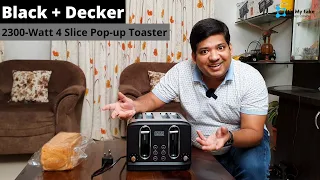 BLACK & DECKER 2300-Watt 4 Slice Pop-up Toaster | 2 years warranty | Best toaster | Hindi review