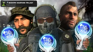 The COD MW Trilogy Has 3 AMAZING Platinum Trophies! (Modern Warfare OG)