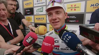 Remco Evenepoel - Interview at the finish - Volta Ciclista a Catalunya 2023 - Stage 7