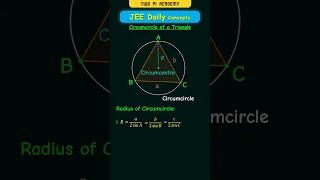 Circumcircle of a Triangle #jeedailyconcepts #trigonometry