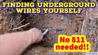 Finding Underground Wires Yourself | No Extra Holes Dug, Very Accurate, You Can Do It Yourself!!