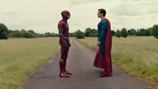 The flash vs superman race -mid credits science -justice league