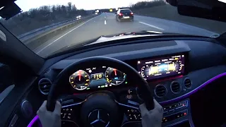 2021 Mercedes-Benz E300de - short test drive | POV