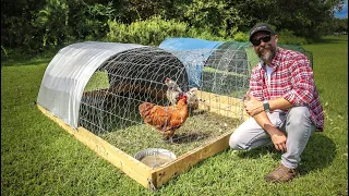 How I built these EASY chicken tractors for our spare roosters