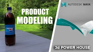 Modeling Simple Pepsi Bottle in Maya - Product Modeling -