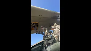 Steel Soldiers Sling Artillery Pieces in South Korea