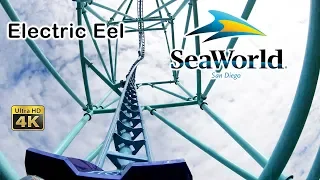 2019 Electric Eel Roller Coaster On Ride Ultra HD 4k POV SeaWorld San Diego