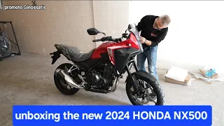 unboxing the new 2024 HONDA NX500