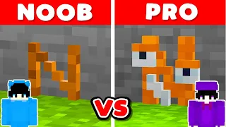 NOOB vs PRO: TINY Alphabet Lore Build Challenge in Minecraft!