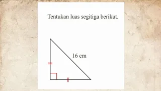 Tentukan luas segitiga berikut (Phytagoras/ luas segitiga)