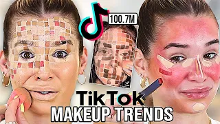 Testing VIRAL TikTok Makeup Hacks... these trends must be stopped