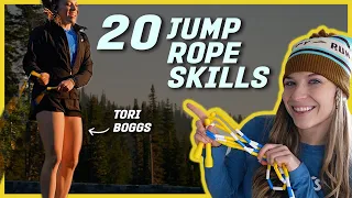 20 JUMP ROPE SKILLS // BEGINNER to INTERMEDIATE