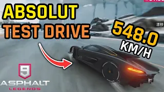 Asphalt 9 *NEW* KOENIGSEGG JESKO ABSOLUT TEST DRIVE (A9 China)