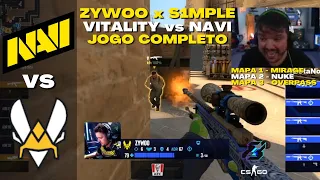 NAVI vs VITALITY - JOGO COMPLETO (Todos os Mapas) Gamers8 2023