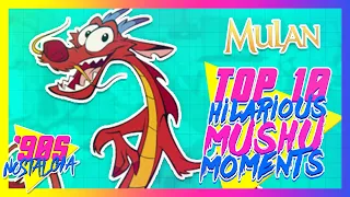 Top 10 Hilarious Mushu Moments (Mulan 1998)