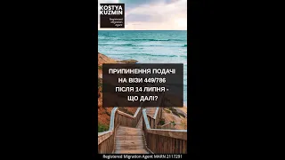 Припинення подачі на візи 449/786 після 14 липня - що далі?