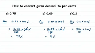 How to convert decimals to percent // Comparing quantities - class 7 maths // Axiom 1729