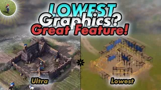 The Inclusive LOWEST Graphics in AoE4!