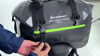 motorcycle dry bag tial bag 50L  #WILD HEART