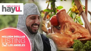 Josh Altman's Medieval Open House Impresses Buyers | Season 12 | Million Dollar Listing: Los Angeles