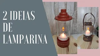 2 IDEIAS DE LAMPARINA PARA DECORAÇÃO #COMOFAZER.