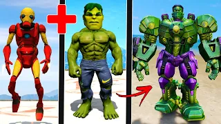 HULK VERDE + HOMEM de FERRO de 99 ANOS = HULK de FERRO no GTA 5 !