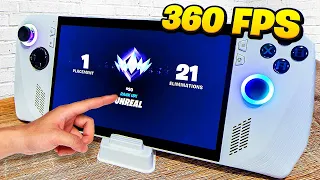 i played UNREAL RANKED on a HANDHELD gaming pc...