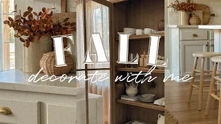 2023 FALL DECORATE WITH ME 🍂✨ || Kitchen Decorating Ideas, Shelf Fall Styling