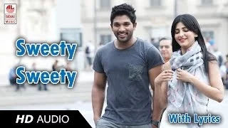 Race Gurram Songs | Sweety Song Lyric | Allu Arjun, Shruti hassan, S.S Thaman