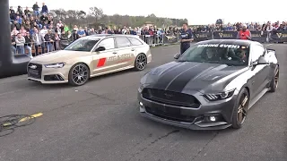 Ford Mustang GT vs Audi RS6 Avant C7