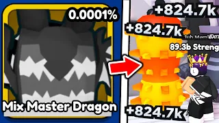 I Got RAREST MIX MASTER DRAGON PET in Roblox Arm Wrestle Simulator..