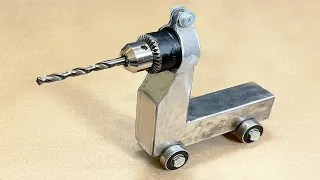 not many people know DIY how to make creative drilling machine