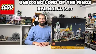 Unboxing LEGO Lord Of The Rings Rivendell Set (10316)