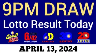 Lotto Result Today 9pm Draw April 13, 2024 Swertres Ez2 PCSO Live Result