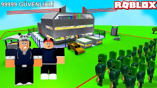 Çok Güvenlikli Zombi Kalesi Yapıyoruz!! Zombiler Her Yerde - Panda ile Roblox Survival Zombie Tycoon