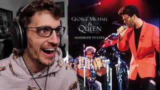 Queen & George Michael - "Somebody to Love" | REACTION!!