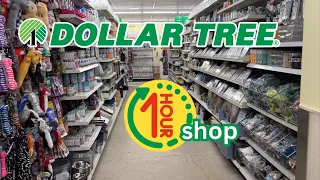 1 Hour Dollar Tree Shop with me  *compilation