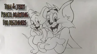 How To Draw Tom and Jerry ||Easy Cartoon Drawing For Beginners