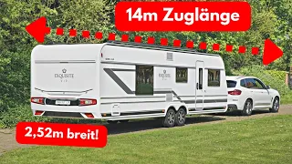 🤪 VORSICHT SCHWENKT AUS! Längstes LMC Heck.14m Länge! Wohnwagen 2023! LMC Exquisite VIP 685